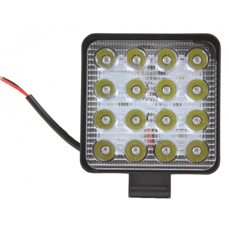 Lampa robocza LED kwadratowa 12V 16 LED