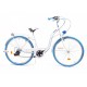 Miejski rower damski DALLAS 28 6 biegów damka biało-niebieski